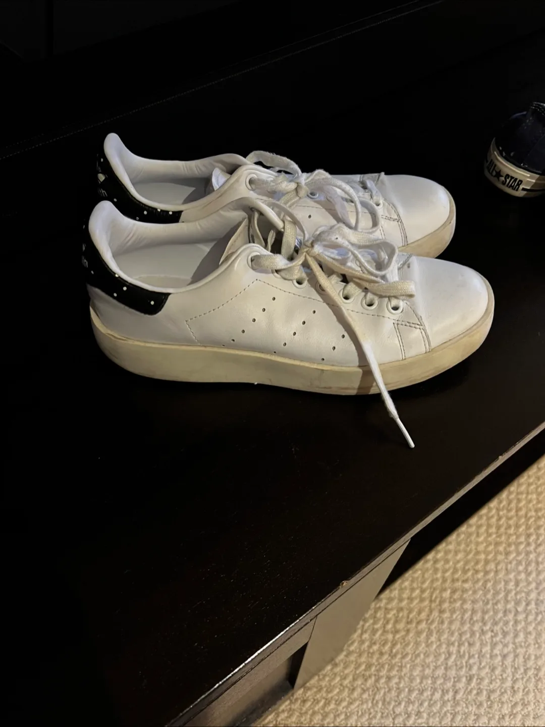 Adidas Stan Smith Platform Sneakers - White & Black image indicator(2)