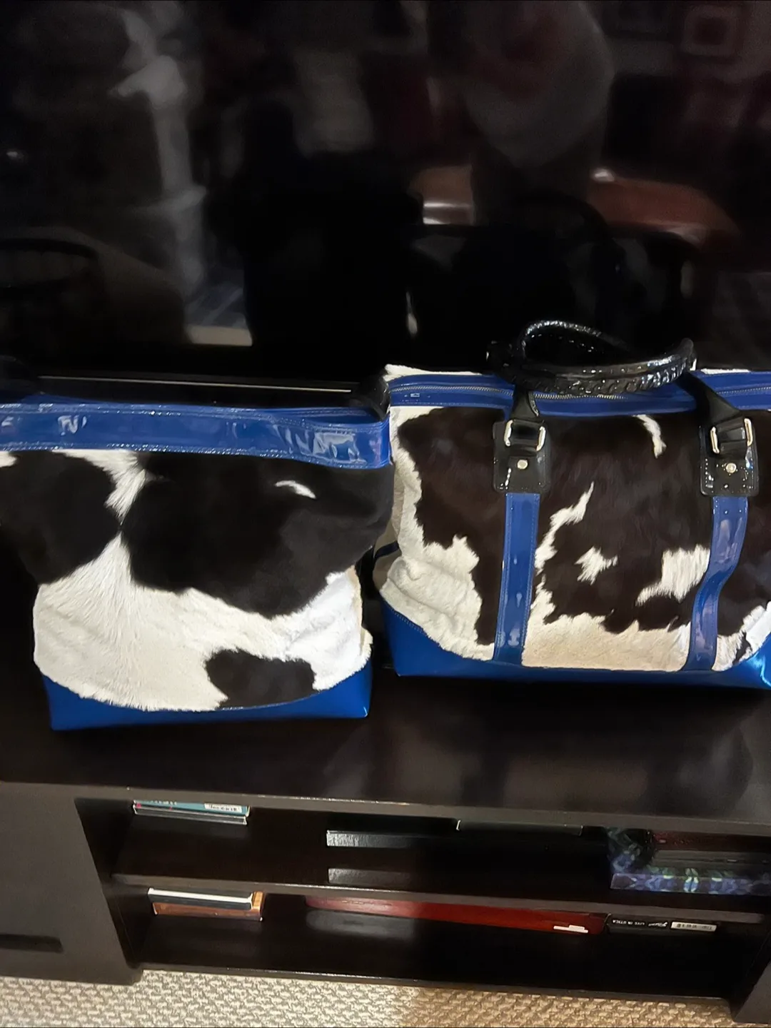 Pair of Unique Cowhide Handbags thumbnail