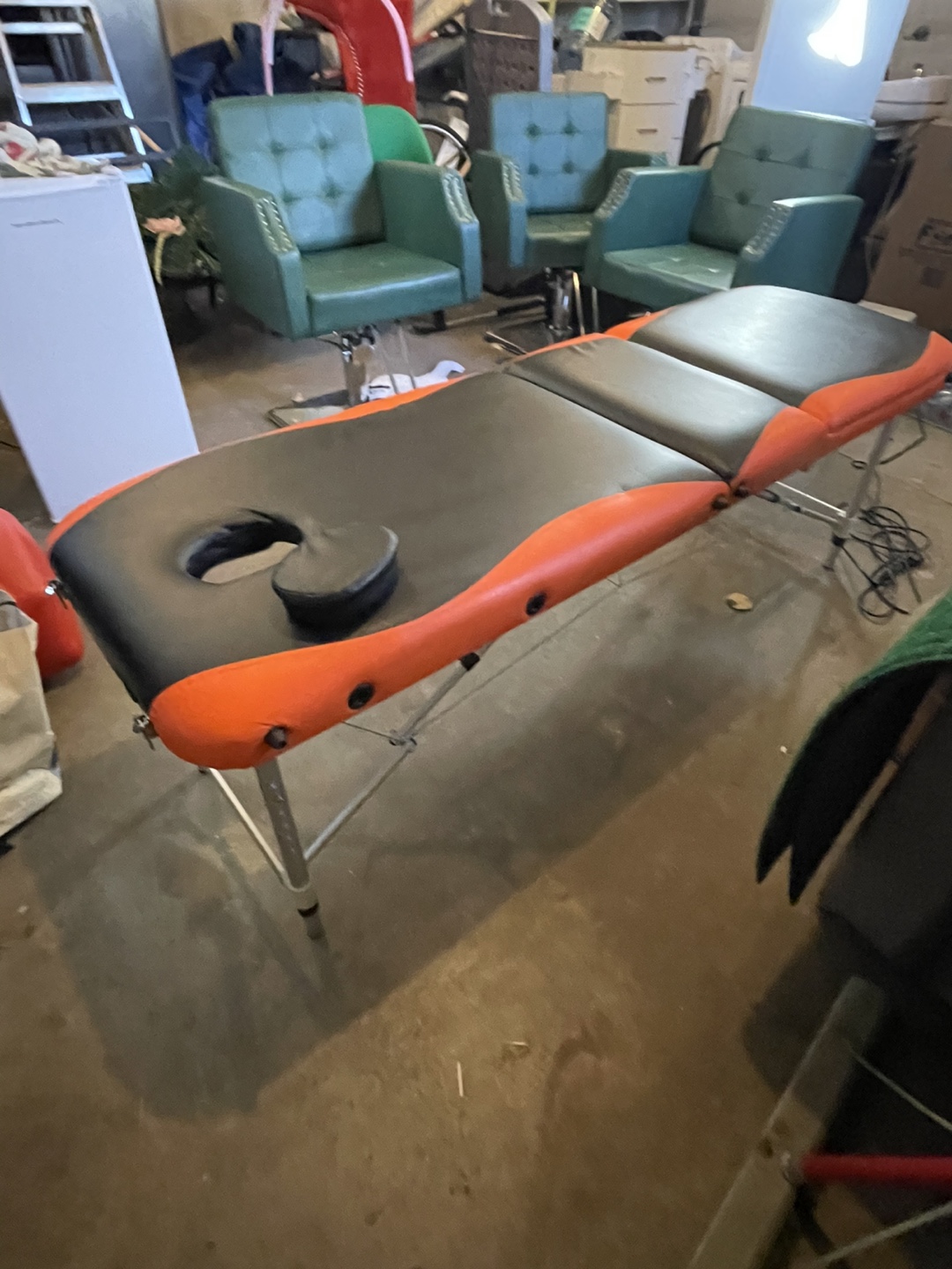 Portable Massage Table - Black and Orange - photo 4