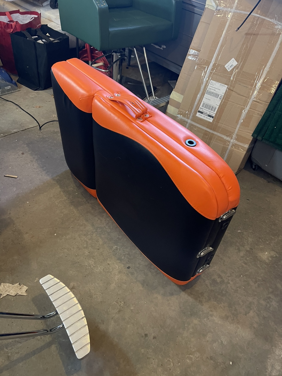 Portable Massage Table - Black and Orange - photo 5