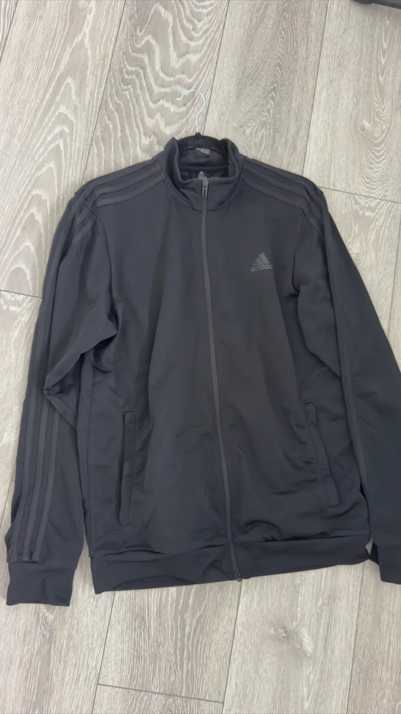 Adidas Men's Black Track Jacket Size M thumbnail