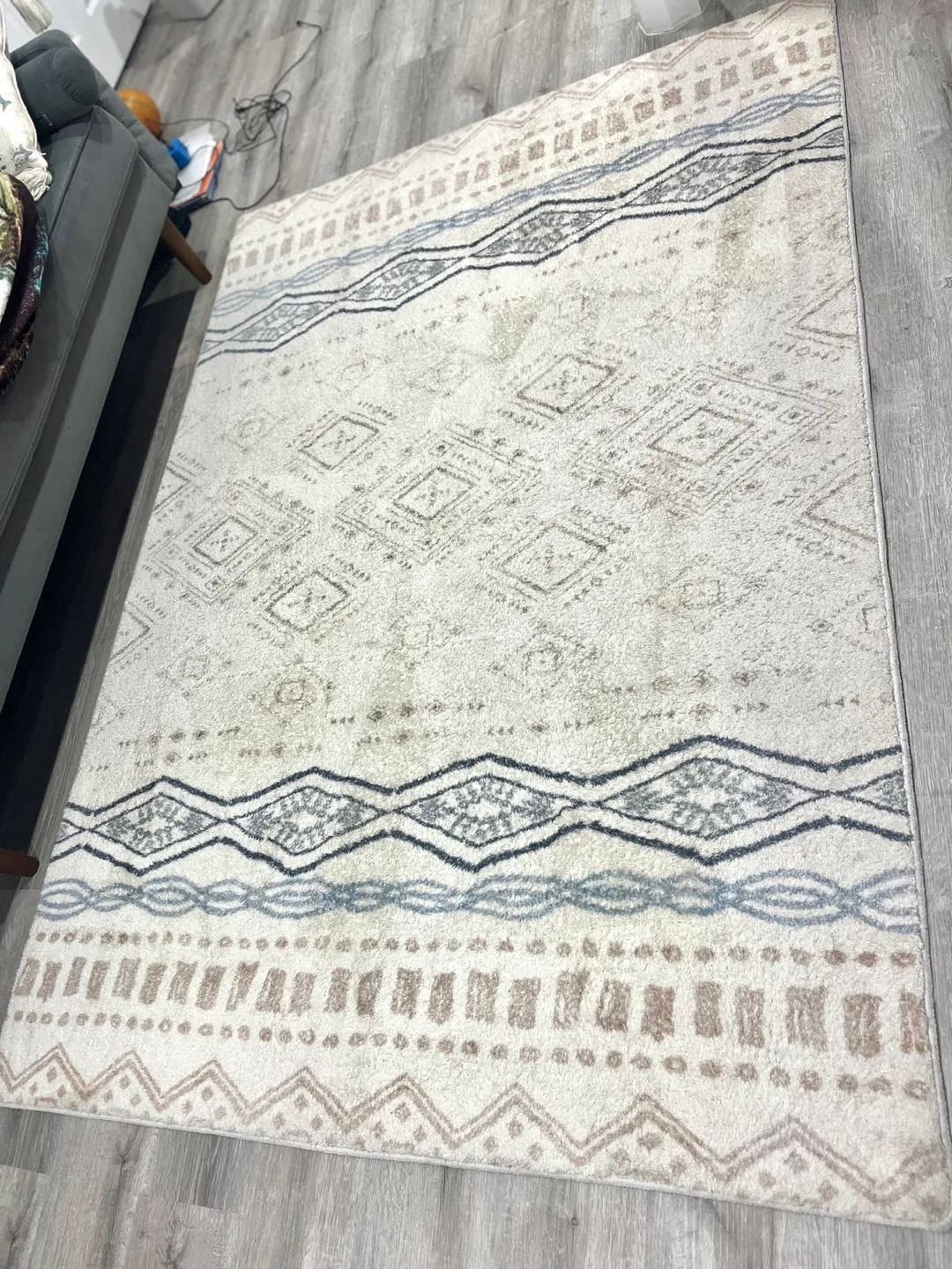 90% new🌈🌸Bohemian Area large Rug image indicator(3)