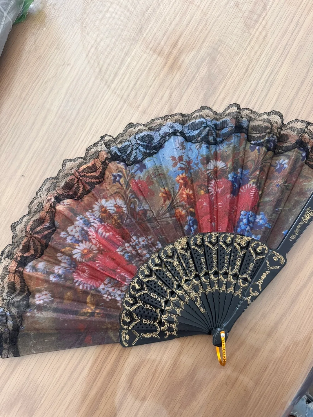 10pcs Grosun Spanish Floral Folding Hand Fans image indicator(4)