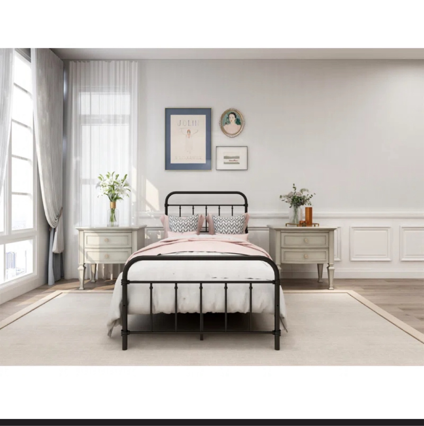 New in box! Metal twin-size bed frame