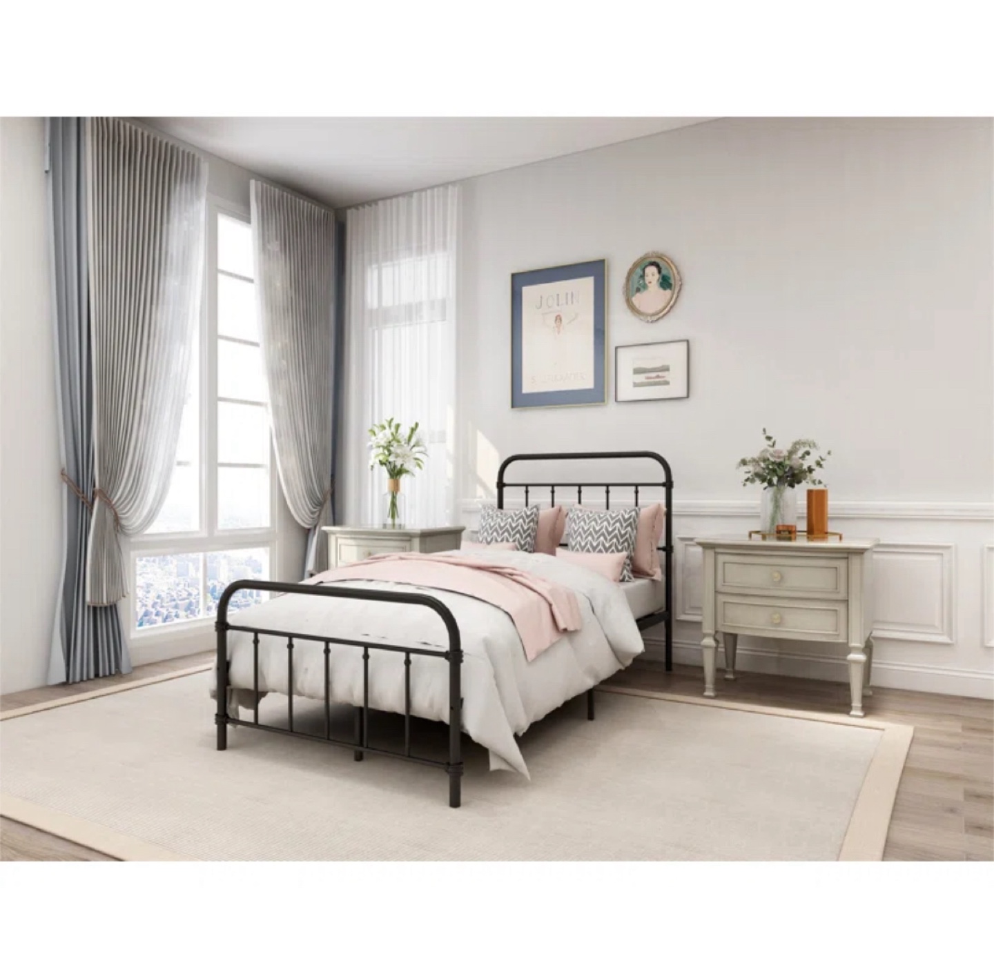 New in box! Metal twin-size bed frame - photo 2