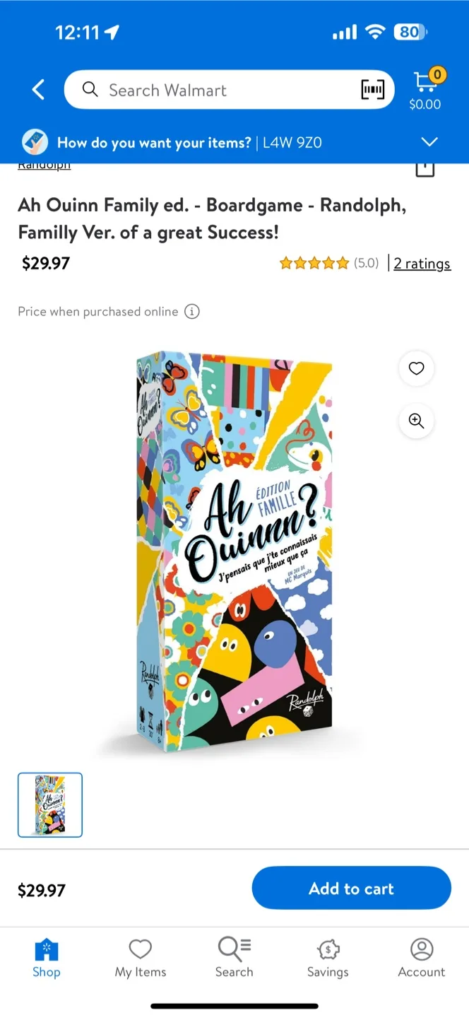 Ah Quinn Family Edition Board Game thumbnail