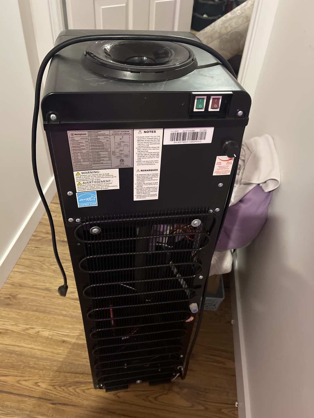 Westinghouse Top-Loading Water Cooler Dispenser
