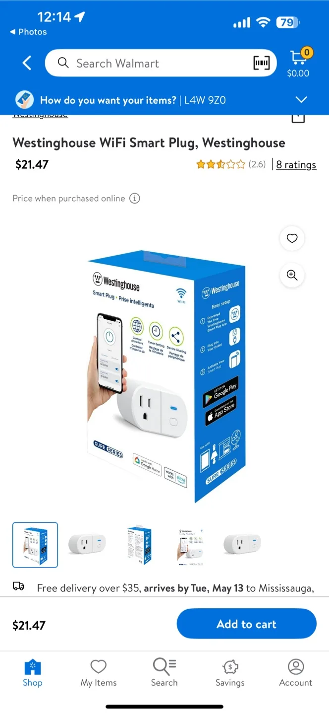 Westinghouse WiFi Smart Plug - Sure Series thumbnail