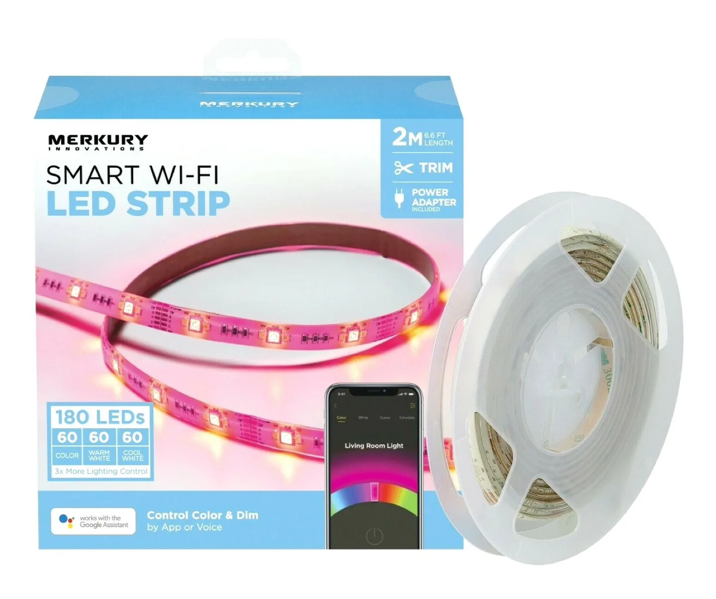 Merkur Innovations Smart Wi-Fi LED Strip Lights thumbnail