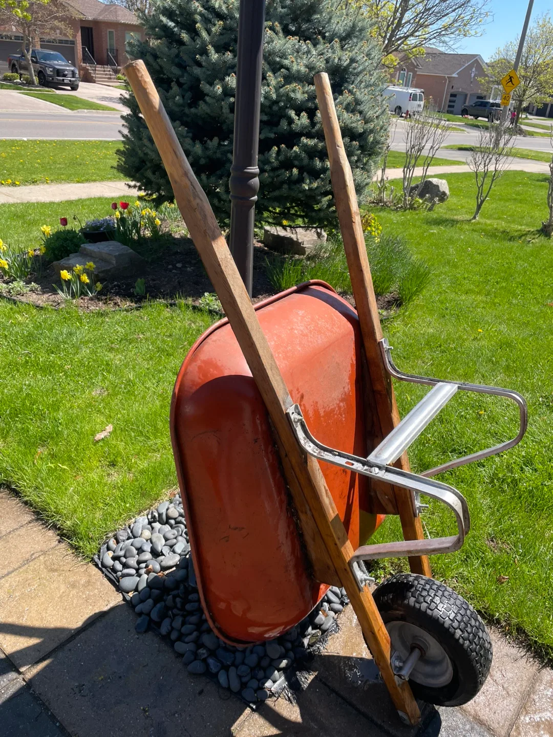 Vintage Red Wheelbarrow image indicator(2)