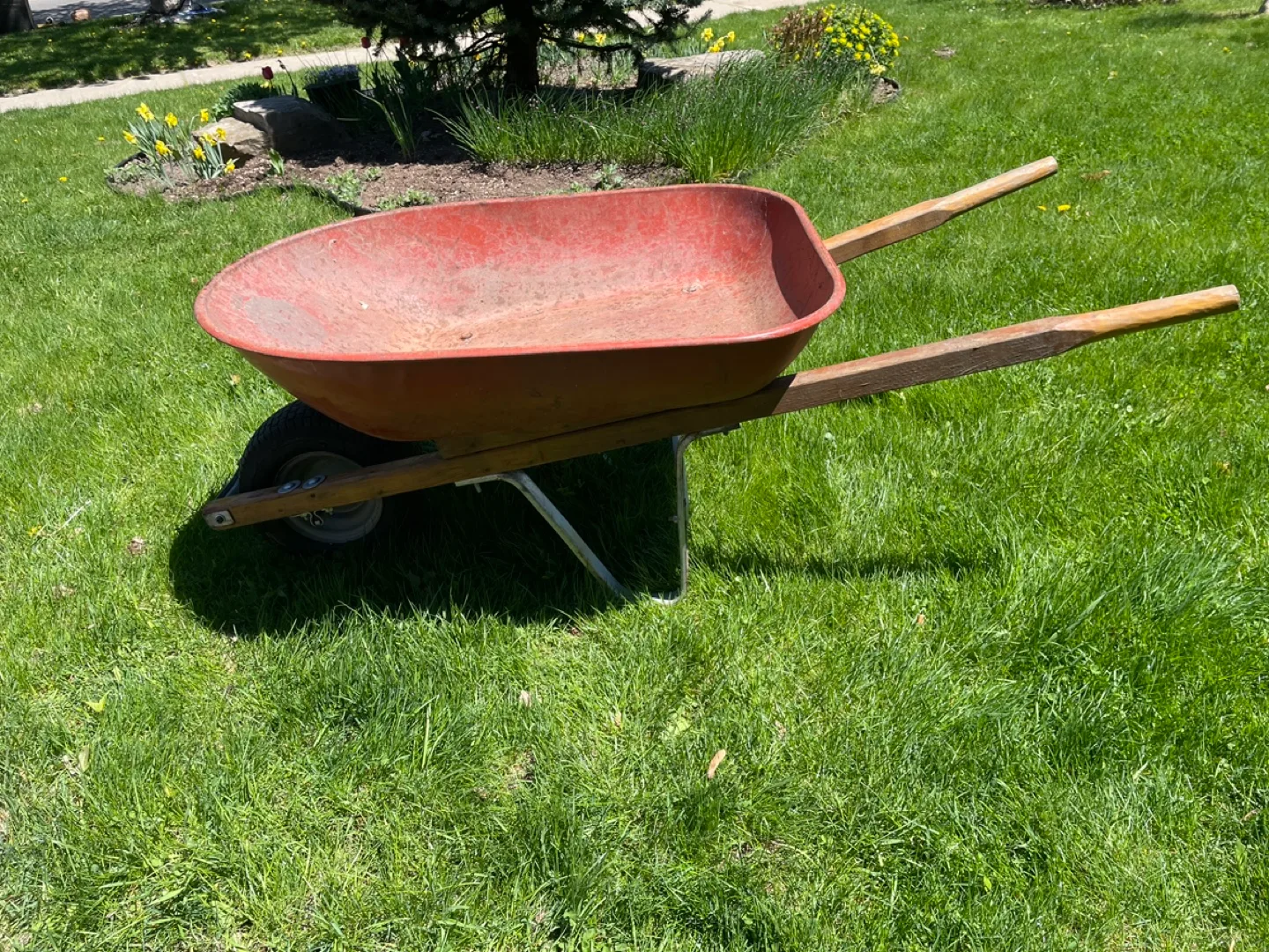 Vintage Red Wheelbarrow image indicator(3)
