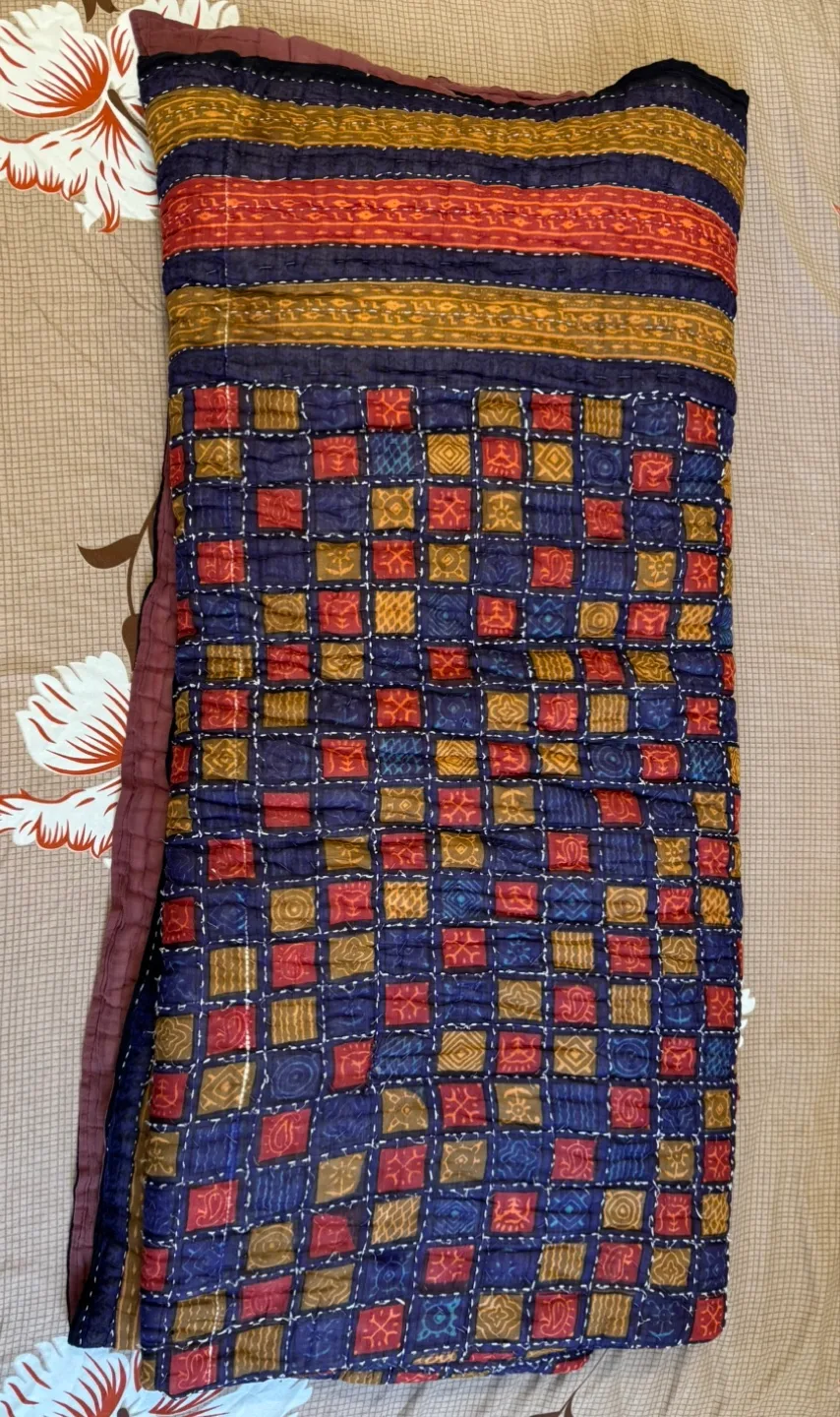 Handmade Full Size Quilted Blanket thumbnail