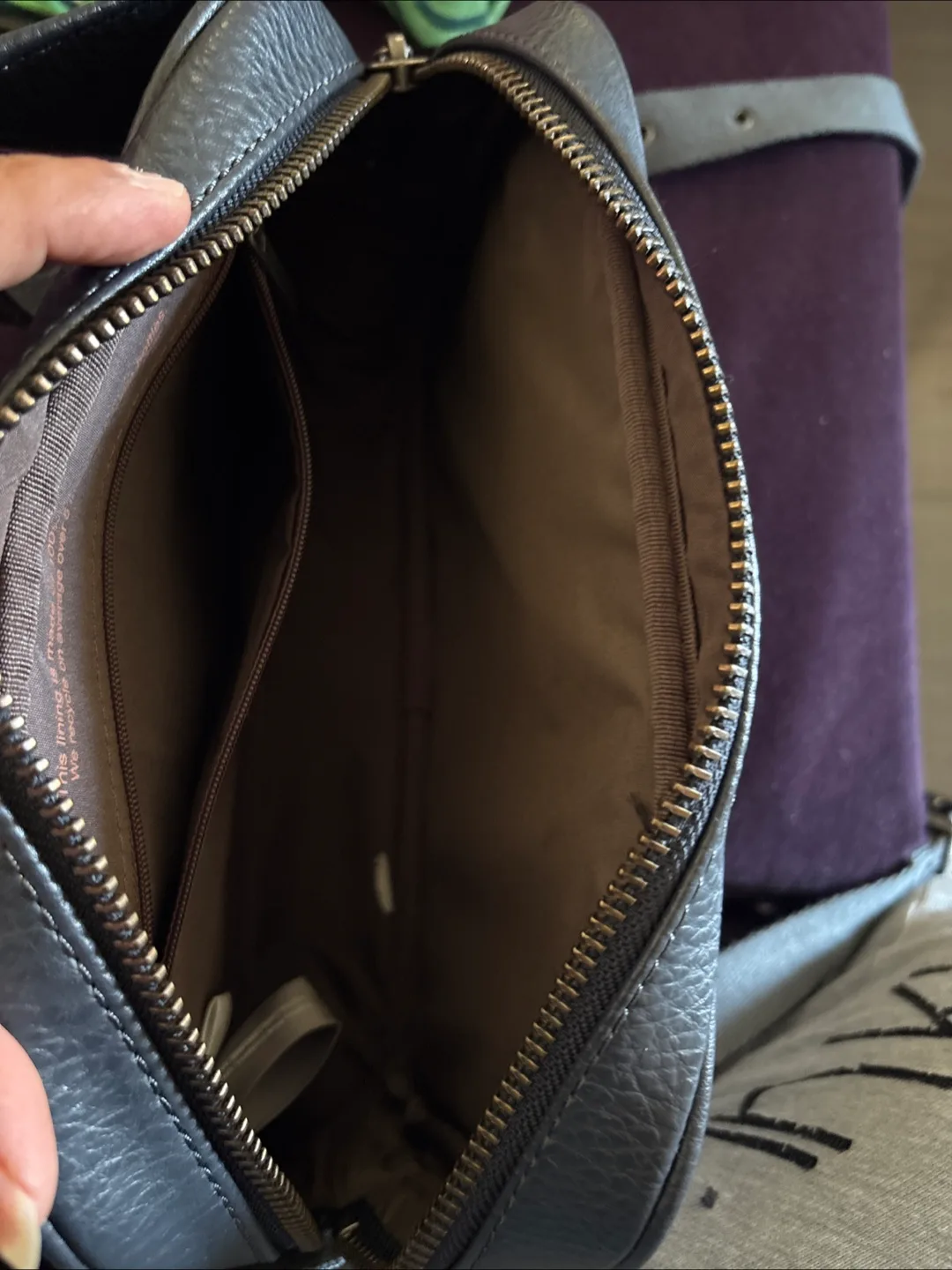 Matt & Nat Black Vegan Leather Belt Bag image indicator(3)