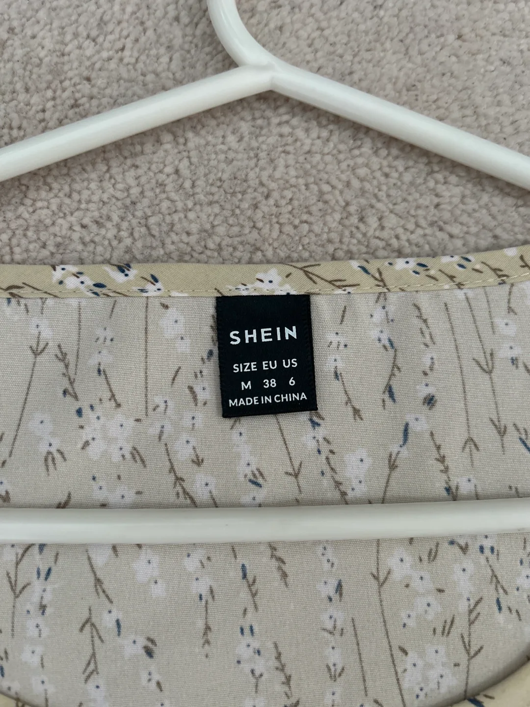Shein Floral Blouse, Size Medium image indicator(2)