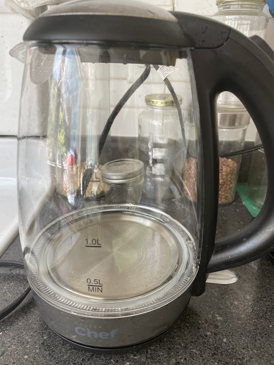 Master Chef Glass Electric Kettle