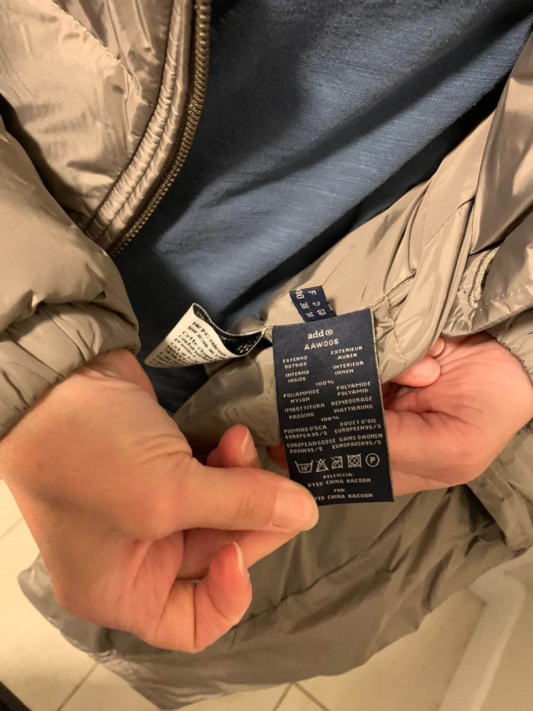 Women's Beige Belted Puffer Coat with Hood image indicator(9)