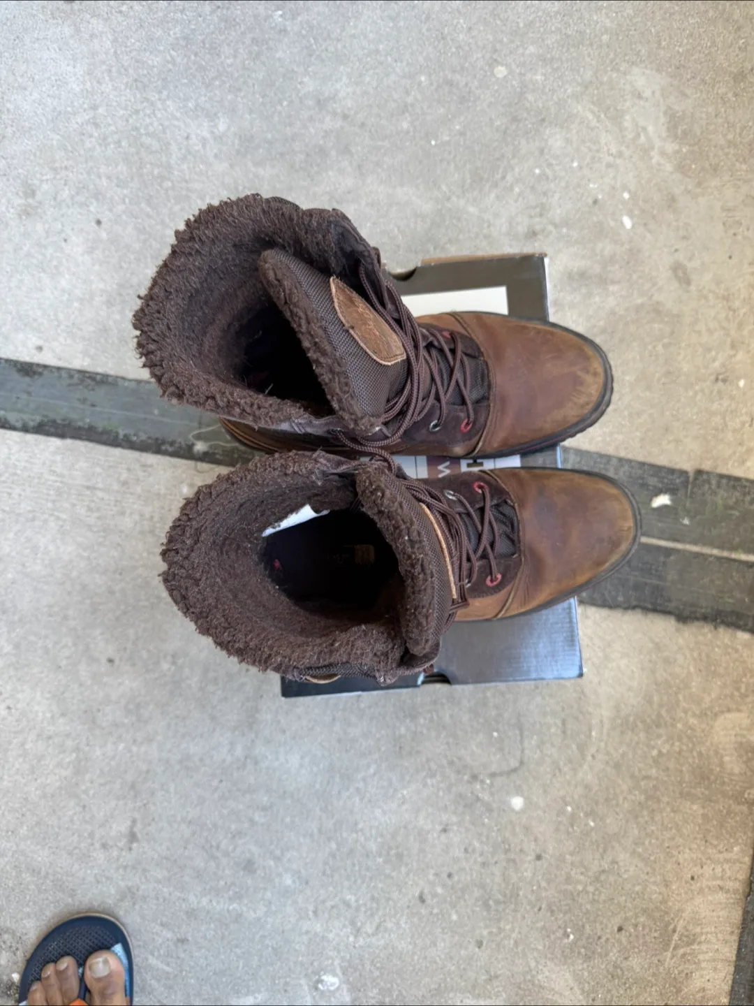 Pajar Canada Brown Leather Winter Boots - Size 10.5 thumbnail