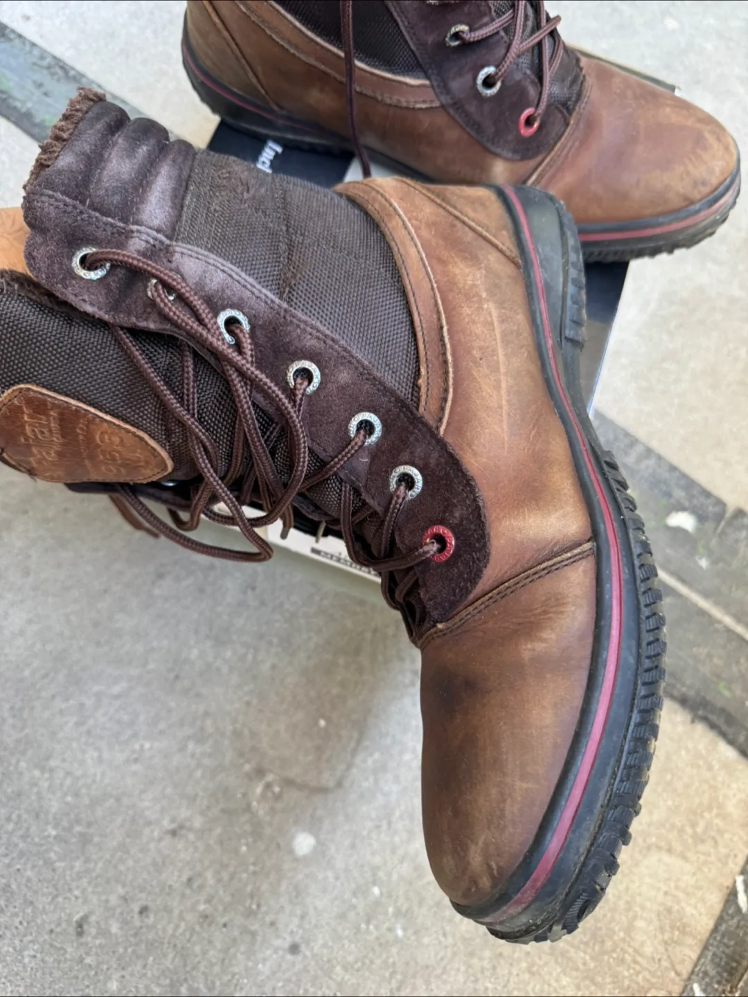 Pajar Canada Brown Leather Winter Boots - Size 10.5 image indicator(6)