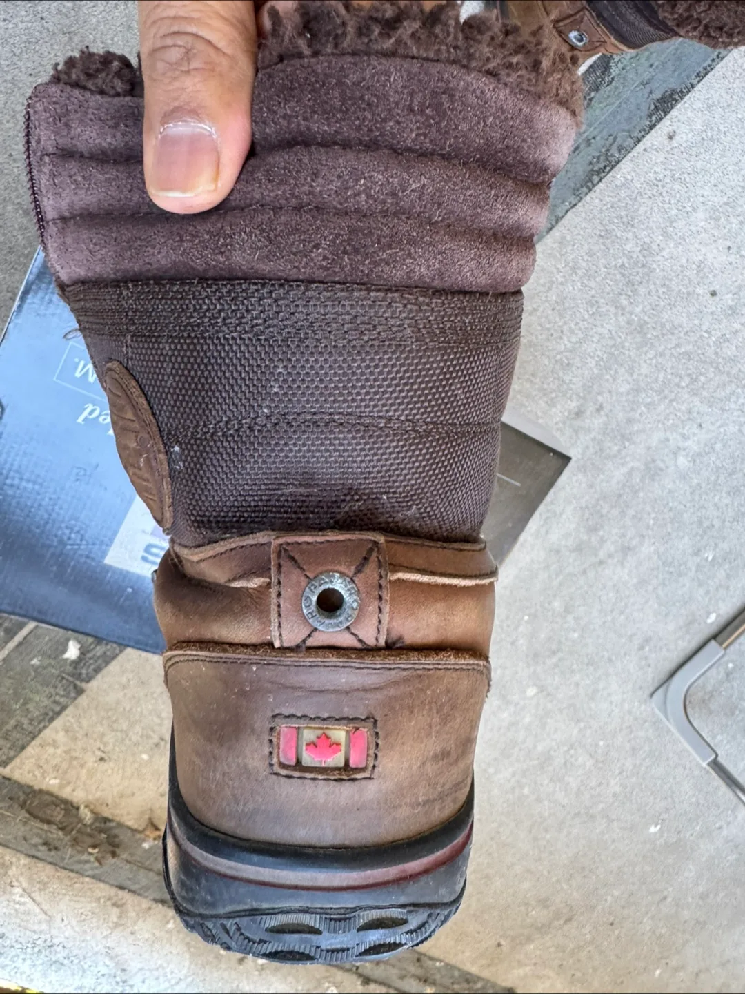 Pajar Canada Brown Leather Winter Boots - Size 10.5 image indicator(8)