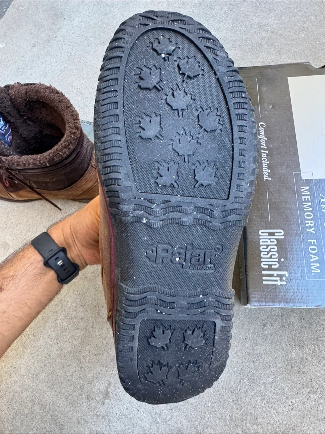 Pajar Canada Brown Leather Winter Boots - Size 10.5 image indicator(10)