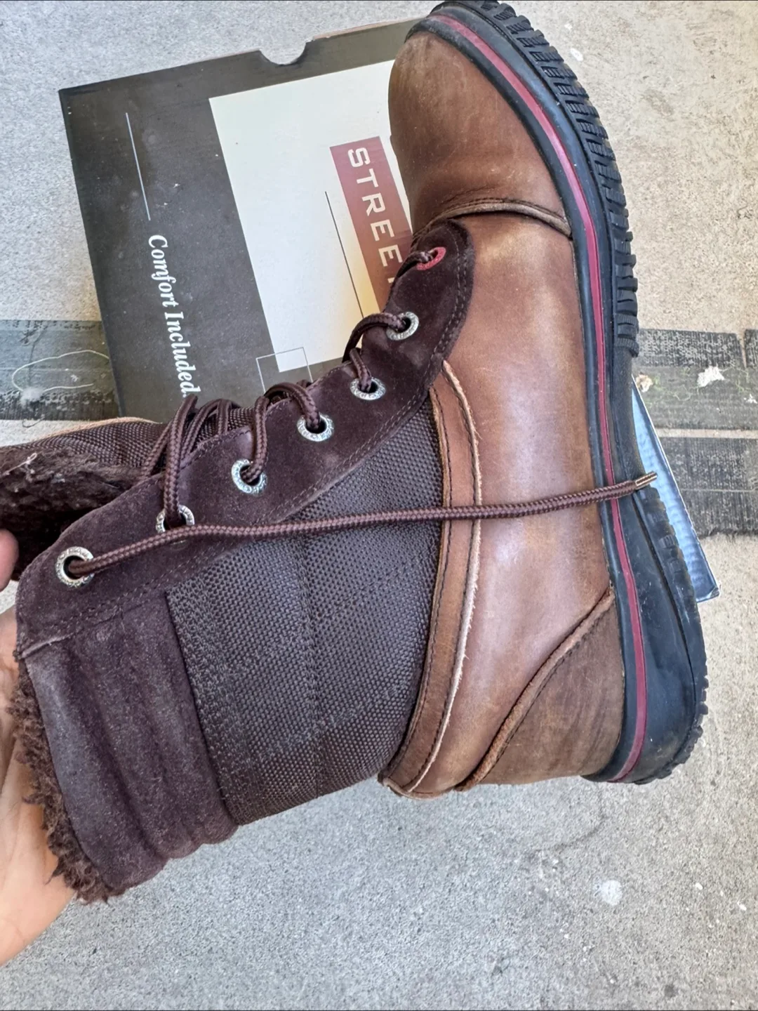 Pajar Canada Brown Leather Winter Boots - Size 10.5 image indicator(7)