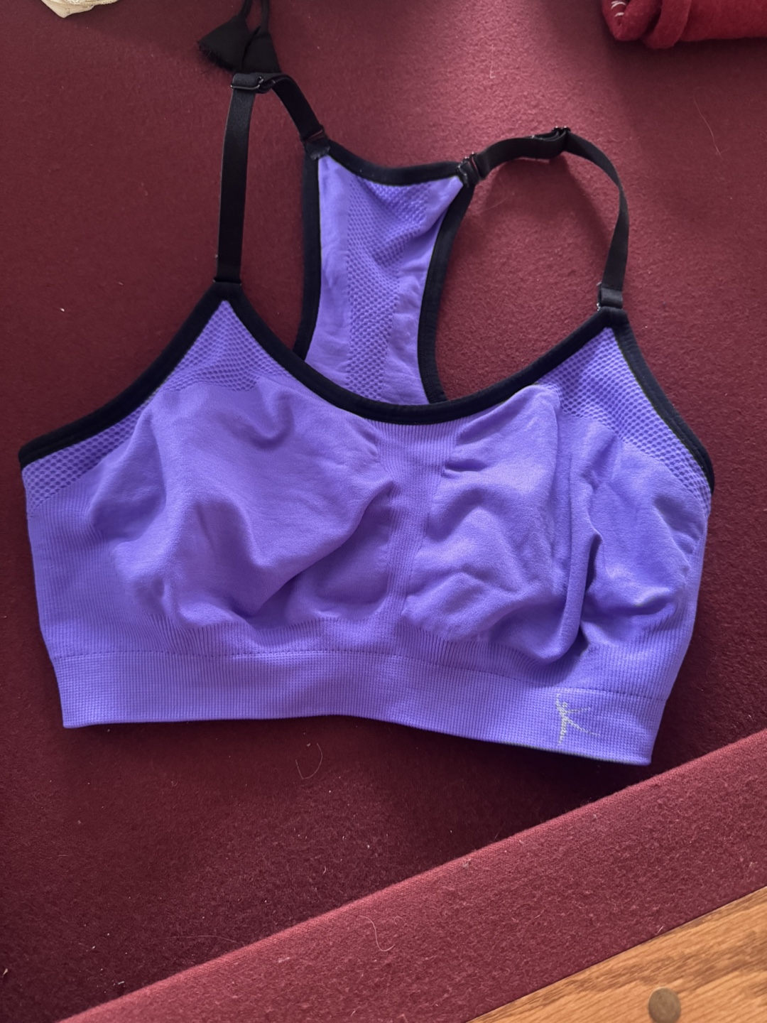 Purple Seamless Sports Bra