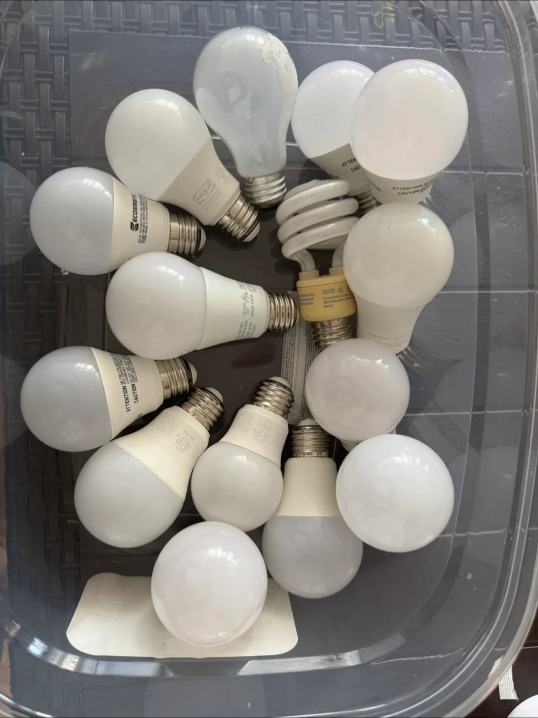 Lot of Warm LED and CFL Light Bulbs thumbnail