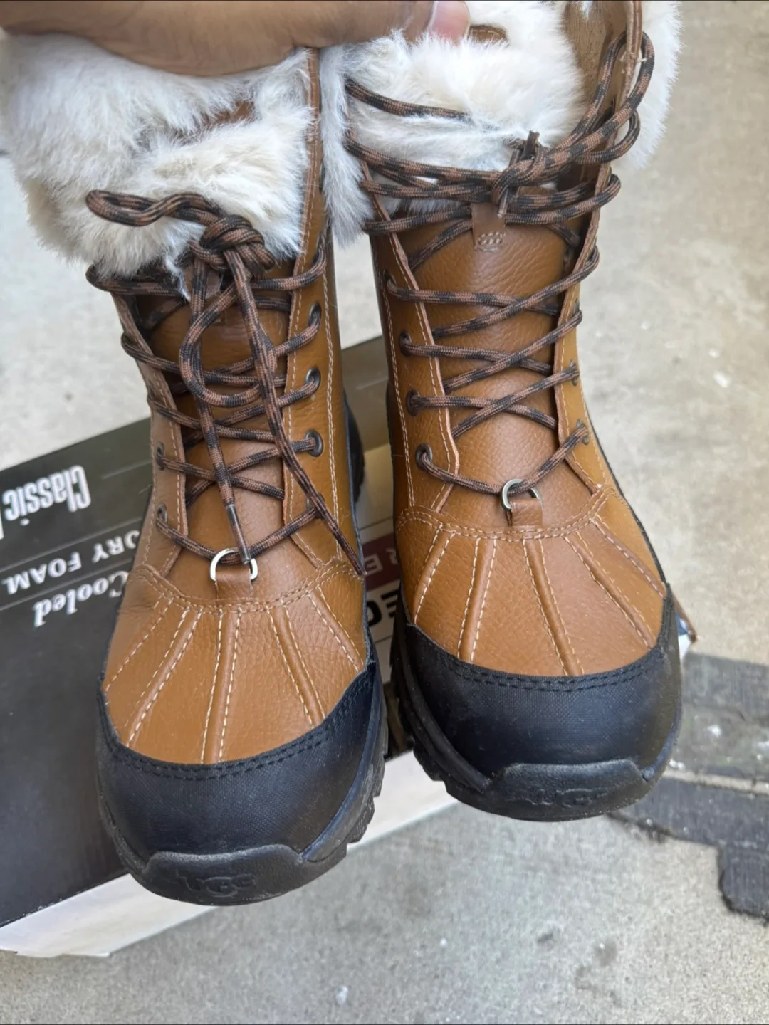 UGG Women's Neumel Lace-Up Winter Boots - Size 8 thumbnail