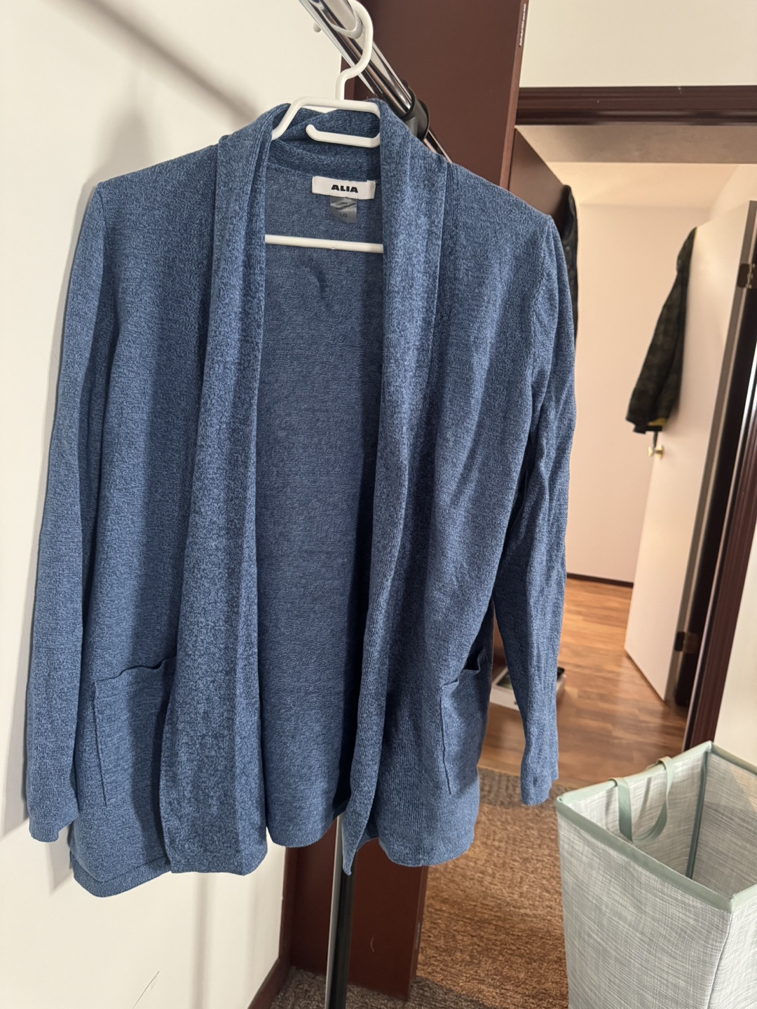 ALIA Blue Cardigan Sweater