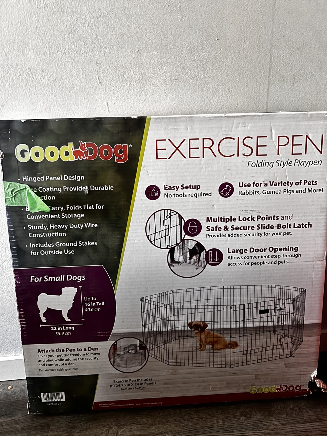 UNUSED Dog Exercise Pen for Small Dogs