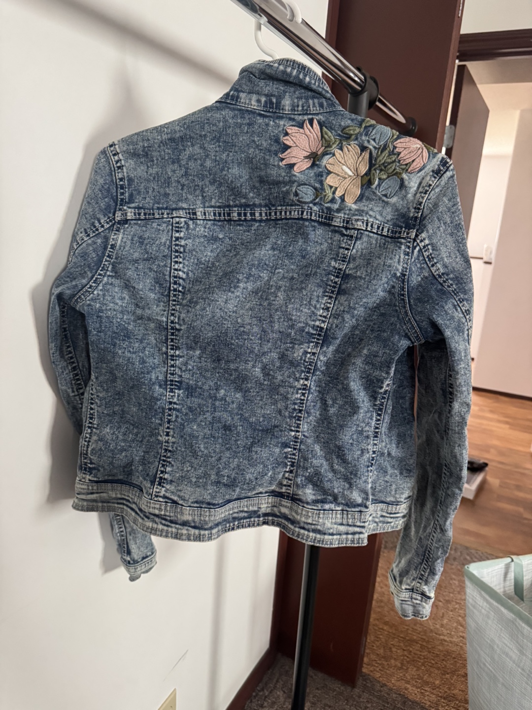 Embroidered Denim Jacket - photo 2