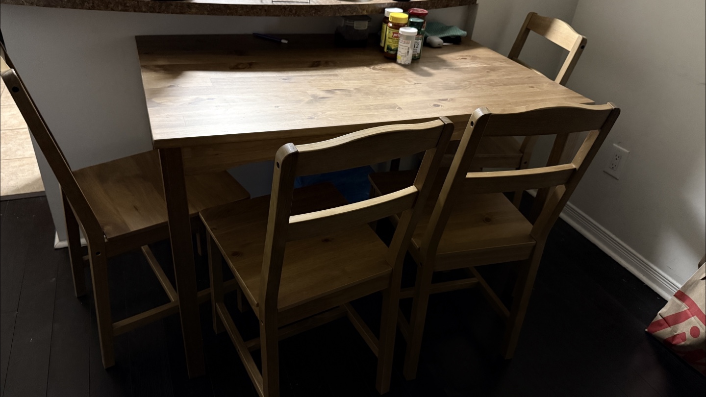 IKEA Table and Four Chairs Set