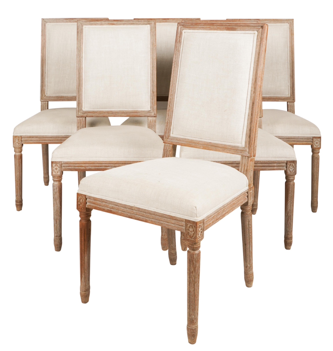 Set of 8 RH Louis XVI Dining Chairs - photo 2