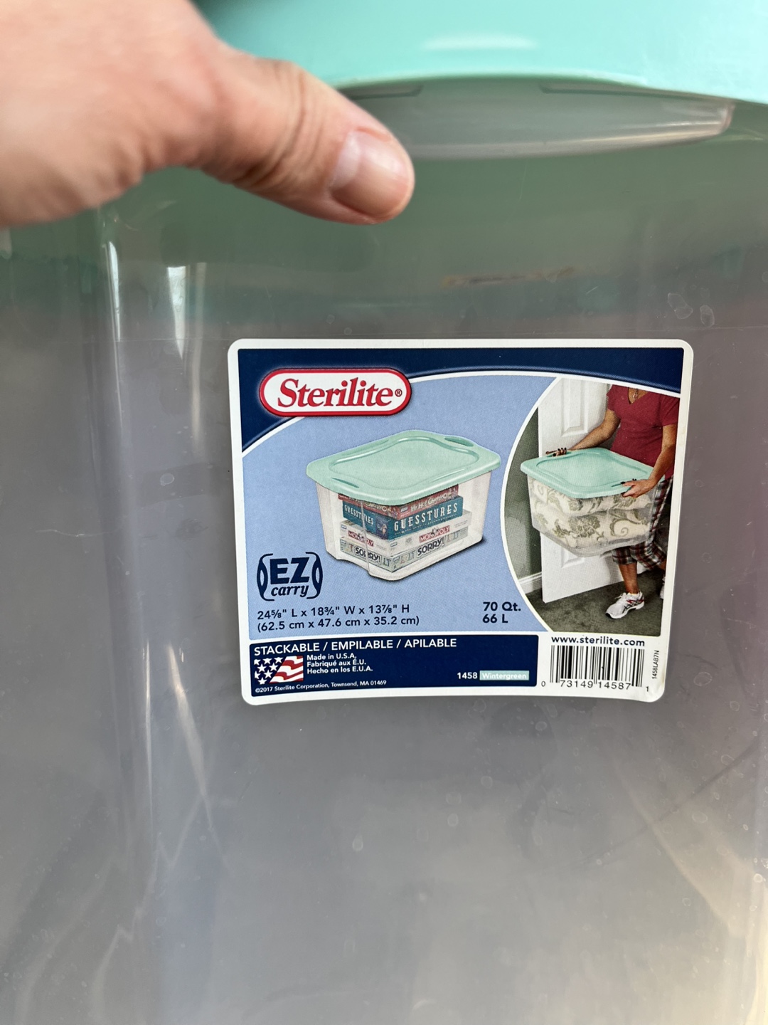 Sterilite Storage Containers - 18 Gal & 70 Qt - photo 3