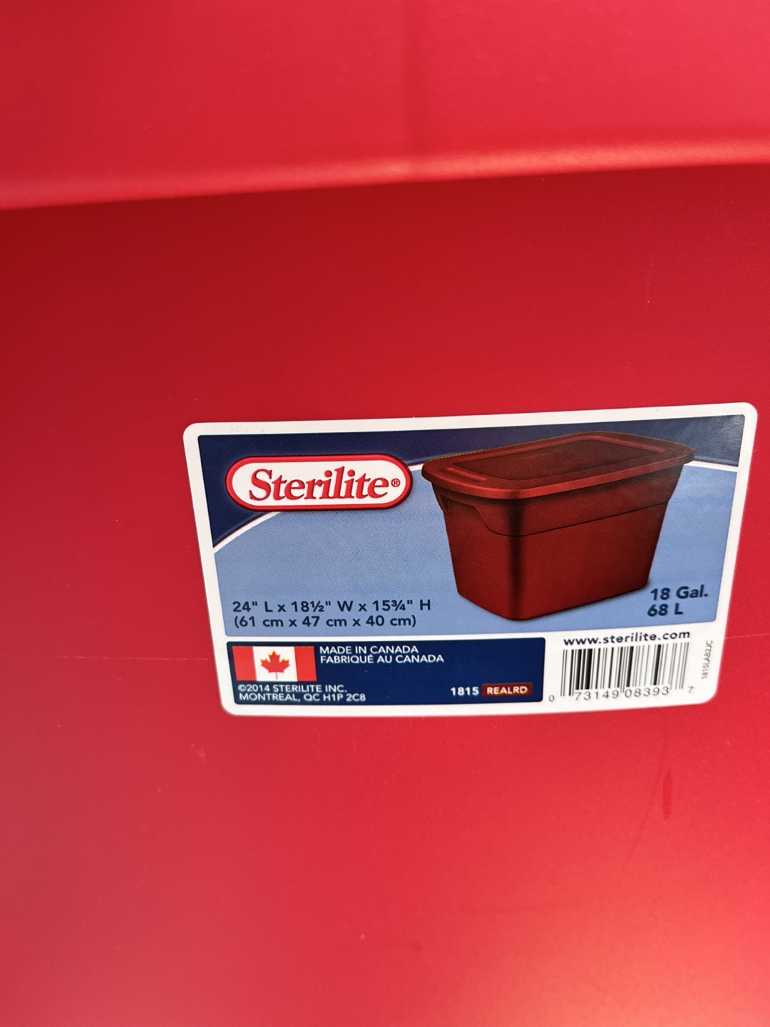 Sterilite Storage Containers - 18 Gal & 70 Qt - photo 2