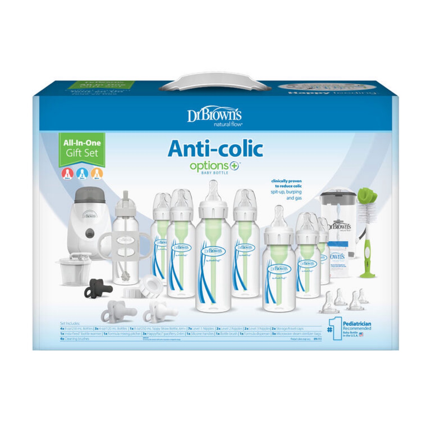Dr Brown's Options+ Anti-Colic Baby Bottle Gift Set