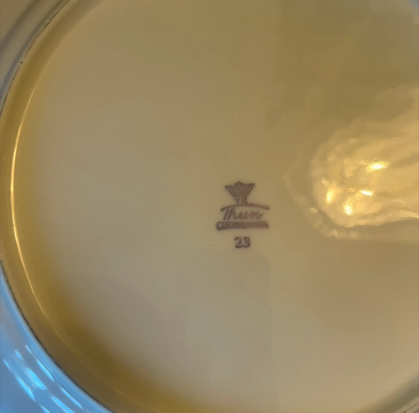 Vintage porcelain dinnerware set with flower design image indicator(5)