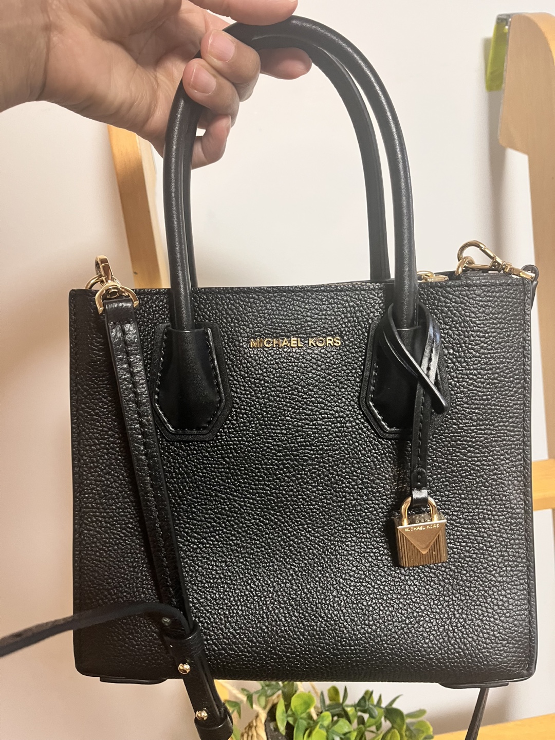Michael Kors Black Mini Mercer Bag