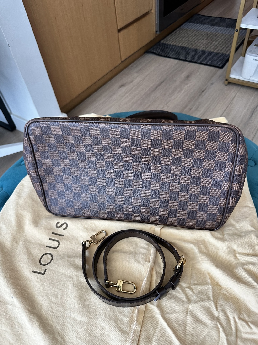 Louis Vuitton Brown Bergamo Satchel GM - photo 3