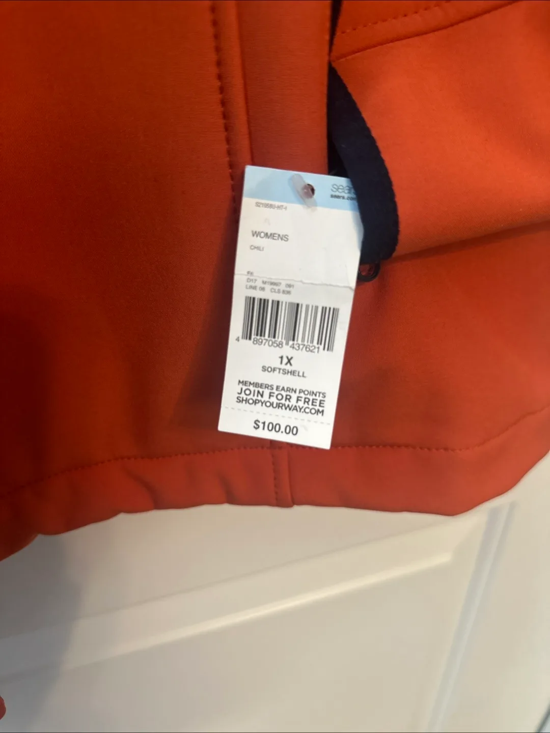 🥕New 1XL Women's Softshell Jacket - Size 1X - Burnt Orange image indicator(4)