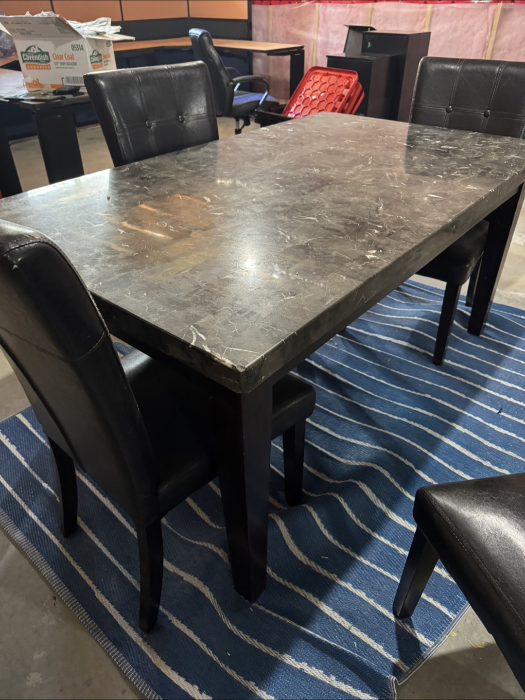 Dining table set with 4 chairs - photo 2