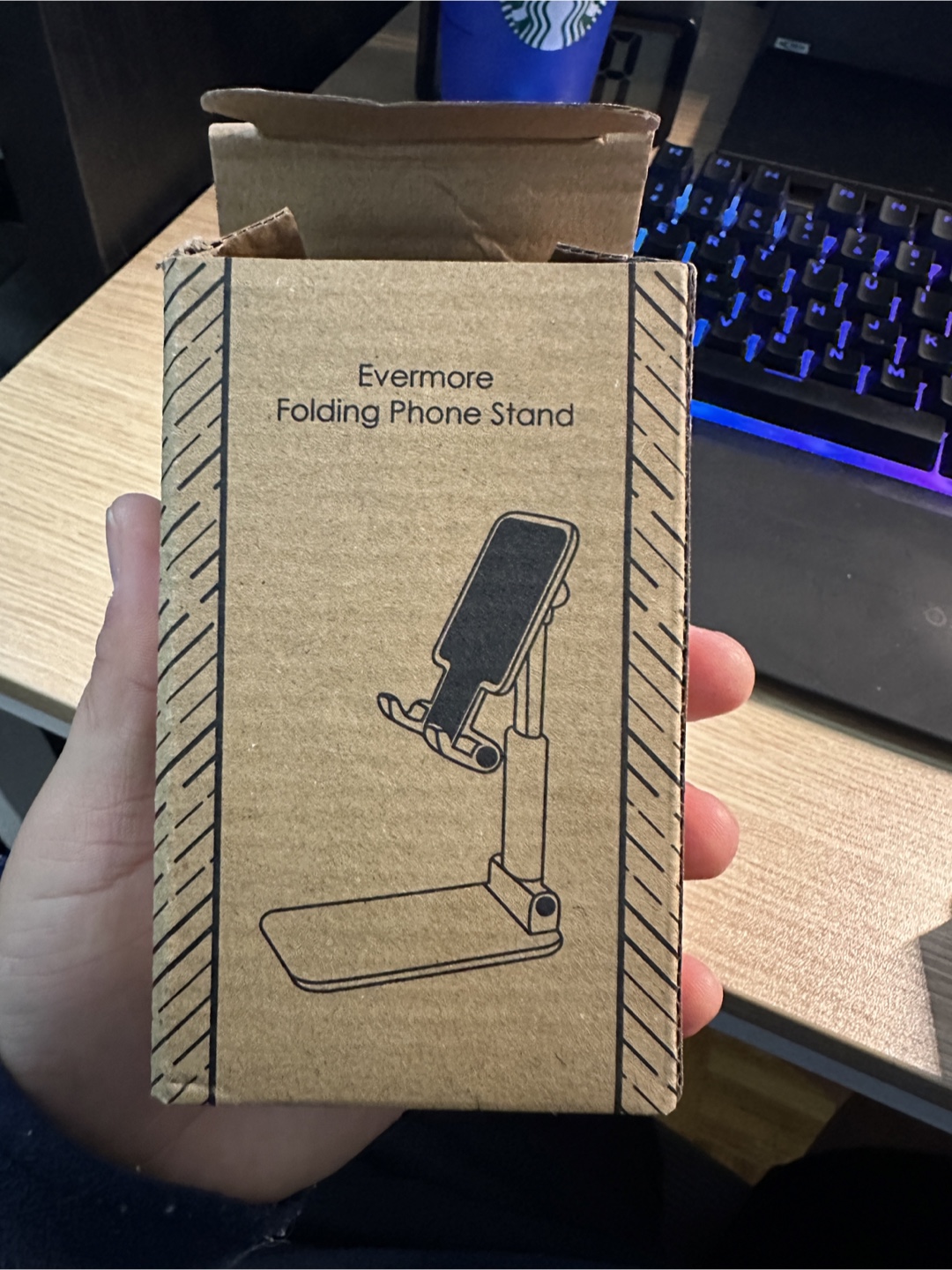 Evermore Folding Phone Stand - White - photo 5