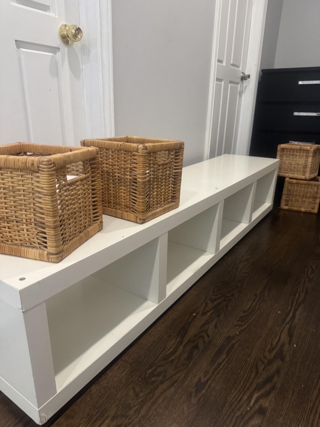 IKEA White Storage Bench - photo 4