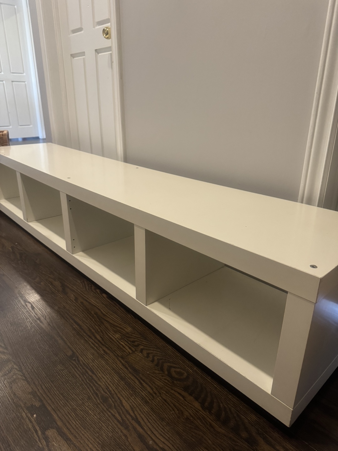IKEA White Storage Bench - photo 3