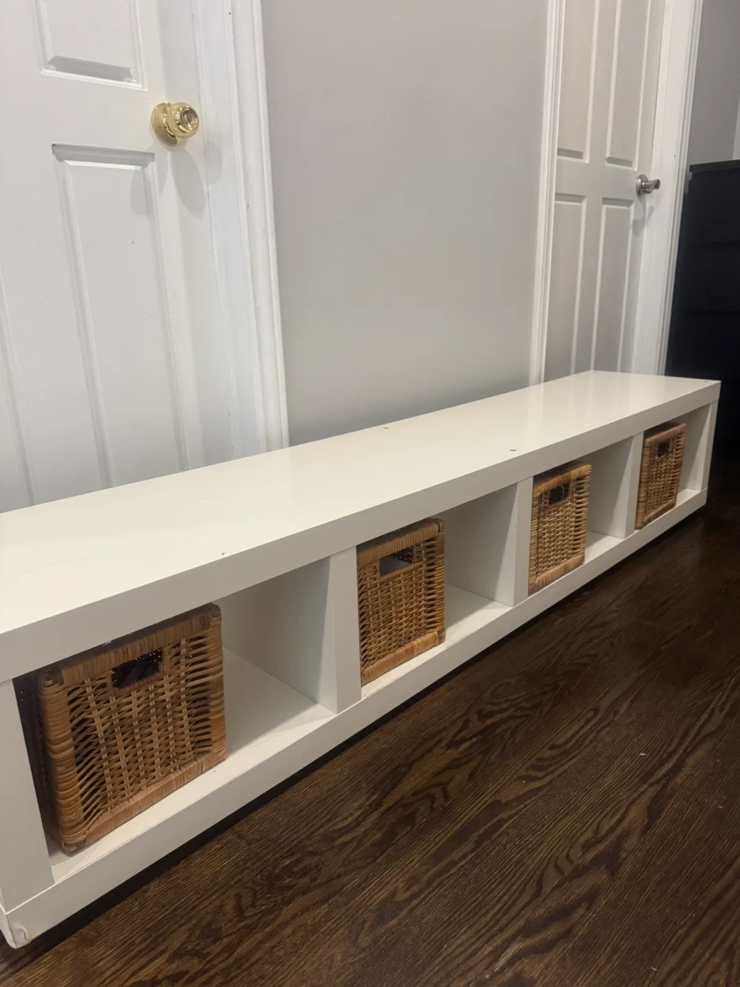 IKEA White Storage Bench
