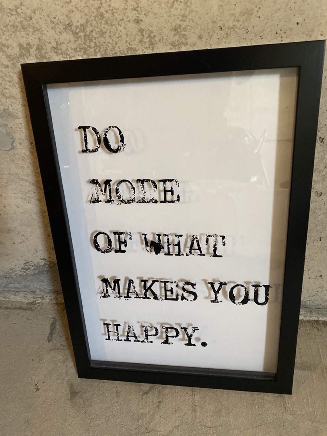 Framed Inspirational Quote Print -