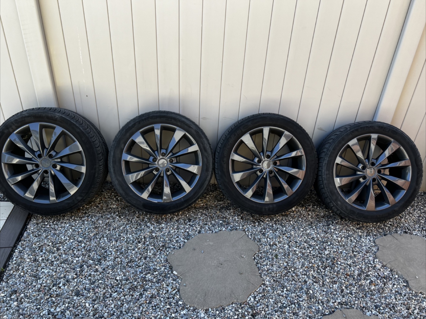2 sets of 4 20 inch Tesla Model X/Y Wheels and Tires - photo 3