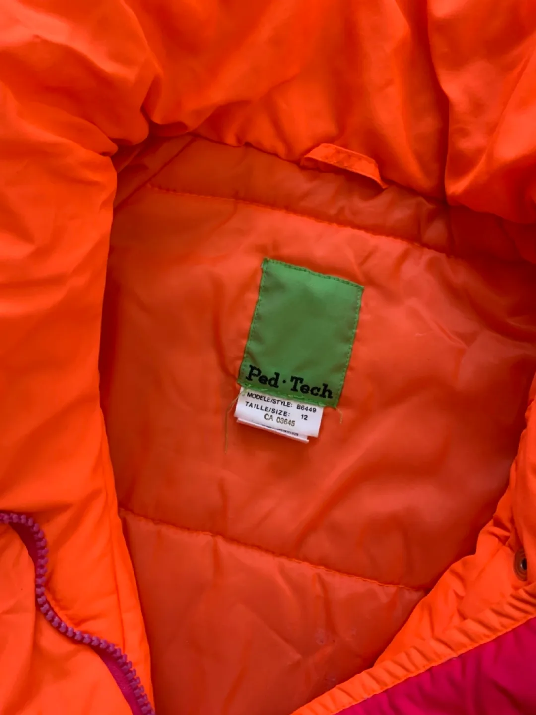 Ped•Tech Pink Ski Suit Size 12 image indicator(2)