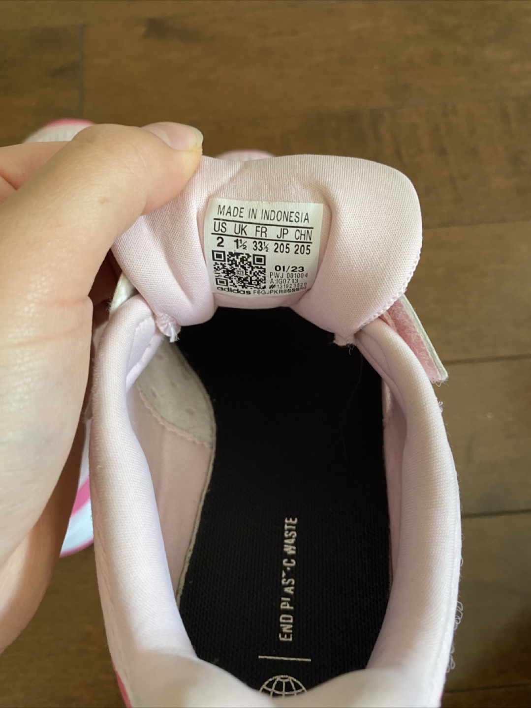 2Y Adidas Lightmotion Girls' Pink Running Shoes - photo 4