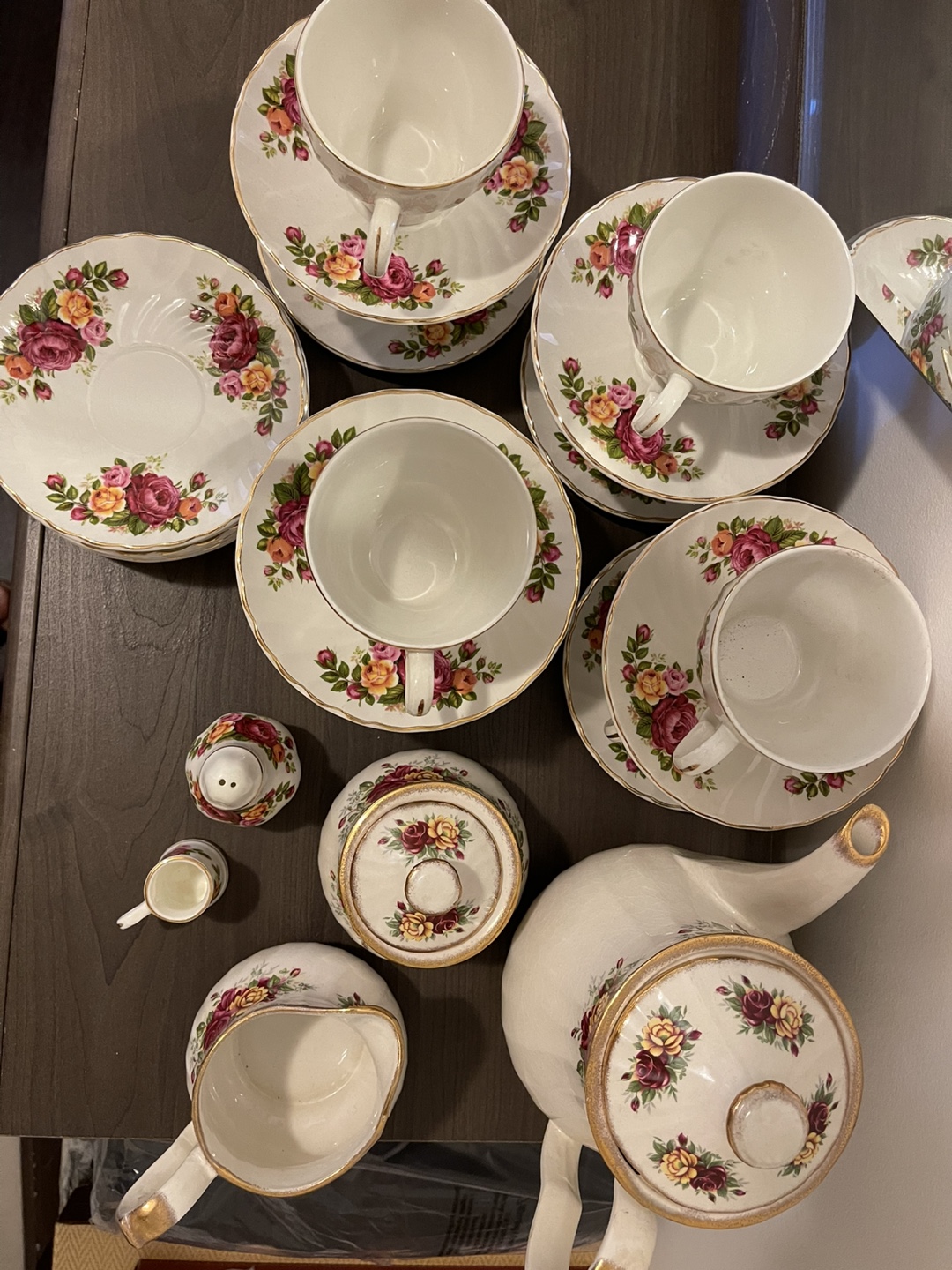 Cottage Rose Vintage Floral Tea Set - photo 2